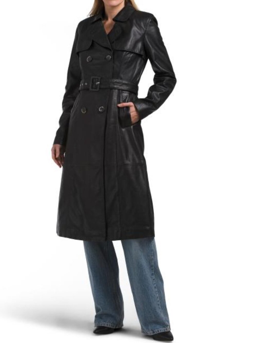 BOD & CHRISTENSEN Leather Daline Trench Coat